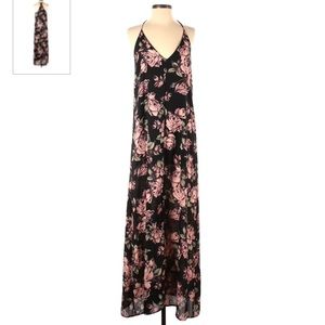 Leith Floral Black Maxi Dress